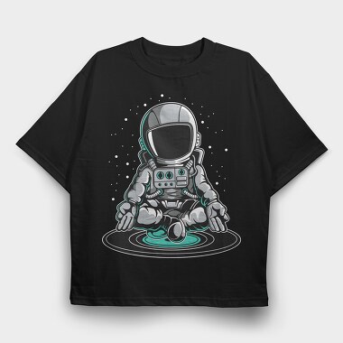 Space Meditate, Tricou Oversize Barbati (Unisex)
