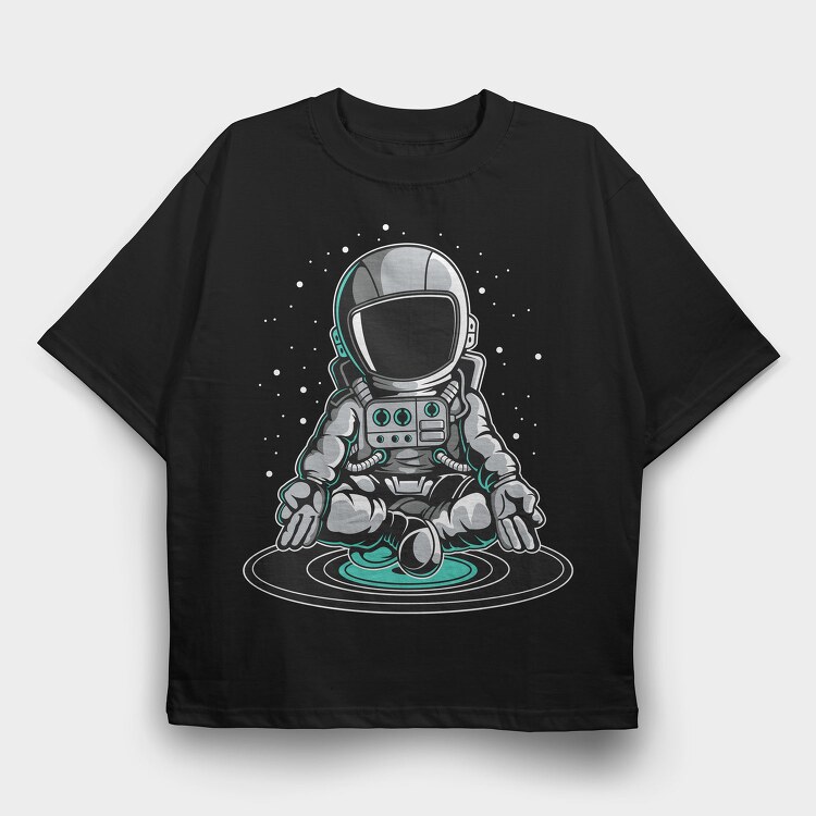 Space Meditate, Tricou Oversize Barbati (Unisex)