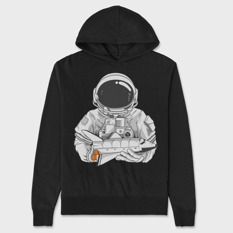 Space Mission Rocket, Hanorac Oversize Barbati (Unisex)