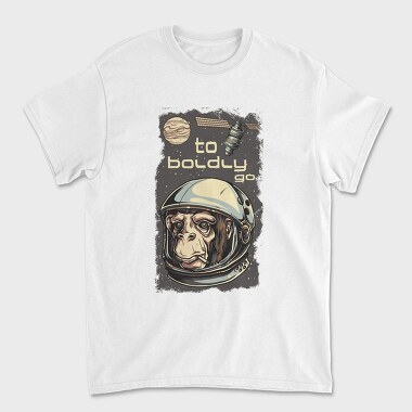Space Monkey Go, Tricou Barbati (Unisex)