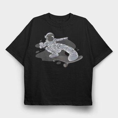 Space Skater 1, Tricou Oversize Barbati (Unisex)
