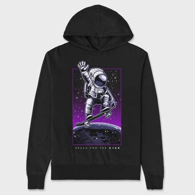 Space Skater, Hanorac Oversize Barbati (Unisex)