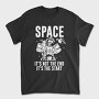 Space Skeleton Salute, Tricou Barbati (Unisex)