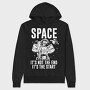Space Skeleton Salute, Hanorac Oversize Barbati (Unisex)