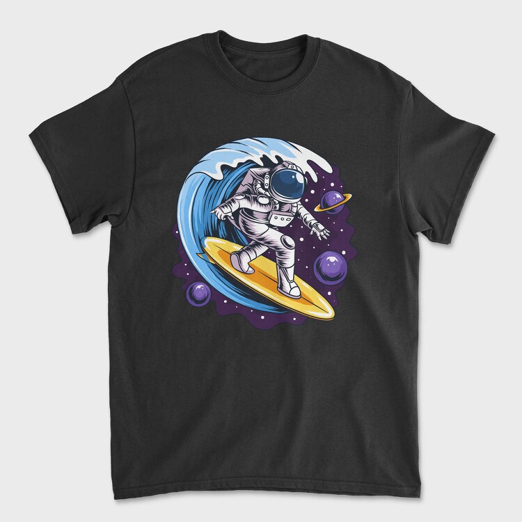 Space Surfer, Tricou Barbati (Unisex)