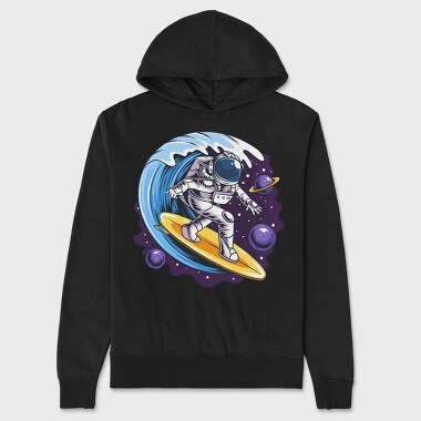 Space Surfer, Hanorac Oversize Barbati (Unisex)