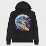 Space Surfer, Hanorac Oversize Barbati (Unisex)