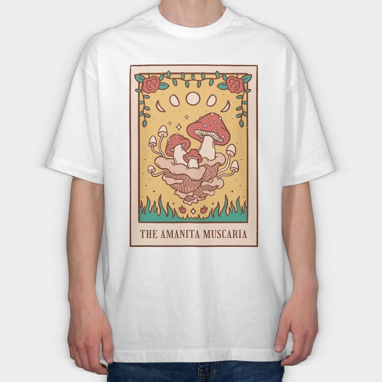 The Amanita Muscaria, Tricou Oversize Barbati (Unisex)