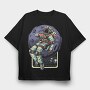 Spacewalk Astronaut, Tricou Oversize Barbati (Unisex)