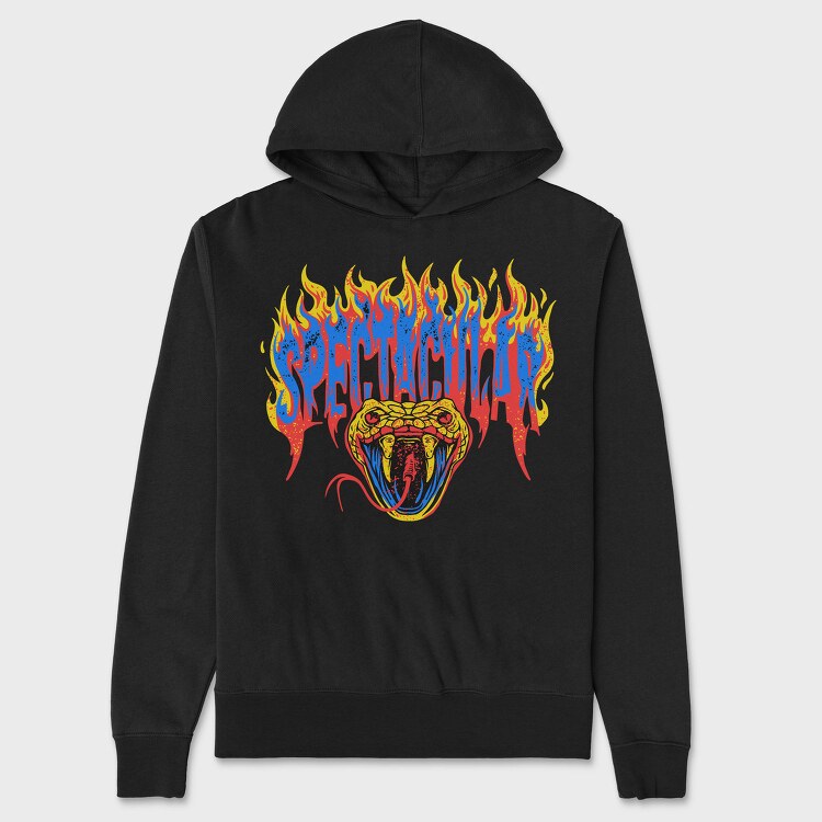 Spectacular Fire Snake, Hanorac Oversize Barbati (Unisex)