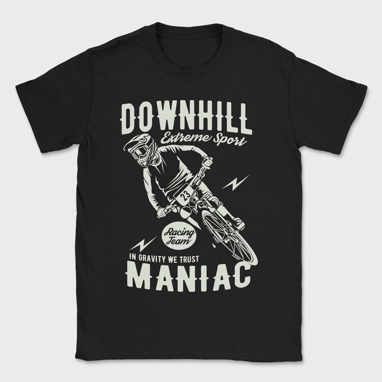 Downhill Racing Maniac, Tricou Barbati (Unisex)