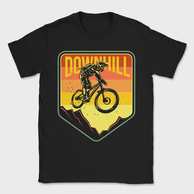 Downhill Thrill, Tricou Barbati (Unisex)