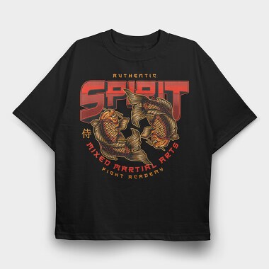 Spirit Koi Martial Arts, Tricou Oversize Barbati (Unisex)