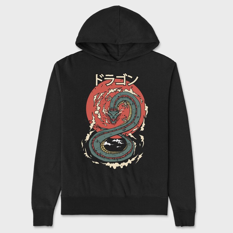 Dragon Sun, Hanorac Oversize Barbati (Unisex)