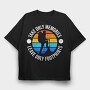 Sunset Cyclist, Tricou Oversize Barbati (Unisex)