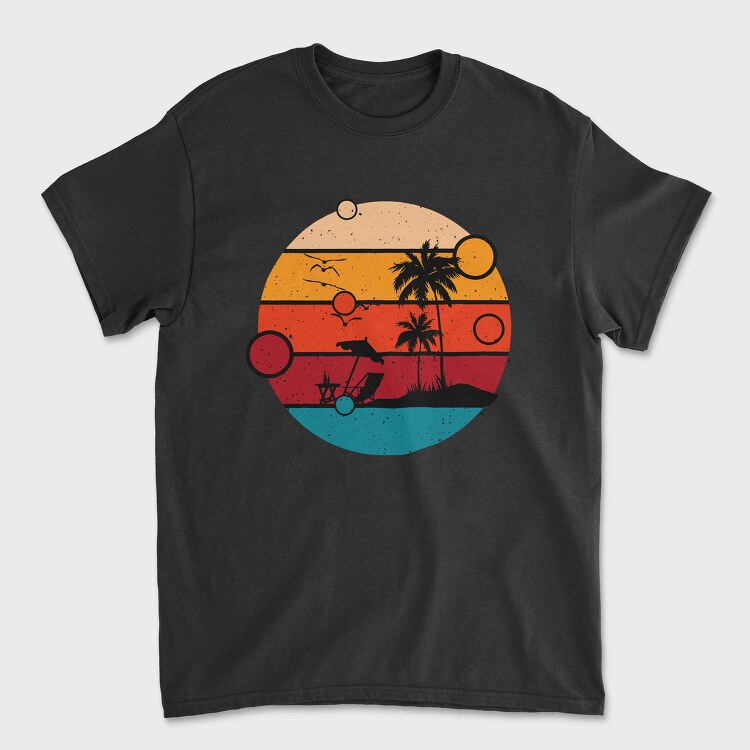 Sunset Lounge, Tricou Barbati (Unisex)