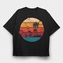 Sunset Lounge, Tricou Oversize Barbati (Unisex)