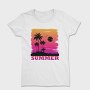 Sunset Surfer Vibes, Tricou Femei
