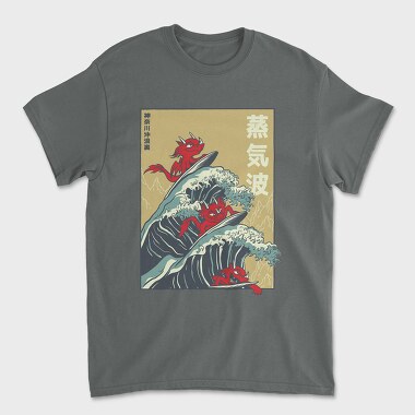 Big Wave Dragons, Tricou Barbati (Unisex)