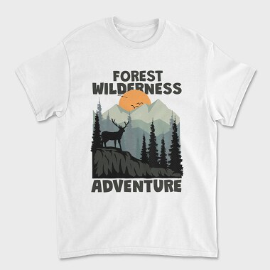 Forest Wilderness Adventure, Tricou Barbati (Unisex)