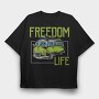 Freedom Life Van, Tricou Oversize Barbati (Unisex)