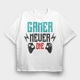 Gamer Never Die, Tricou Oversize Barbati (Unisex)