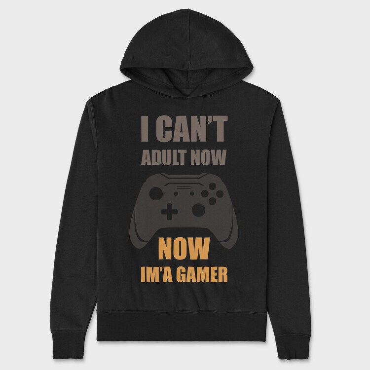 Gamer Now Adult, Hanorac Oversize Barbati (Unisex)