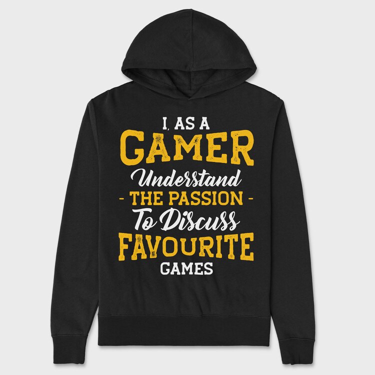 Gamer Passion Favorite, Hanorac Oversize Barbati (Unisex)