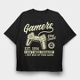 Gamers Smart Therapy, Tricou Oversize Barbati (Unisex)