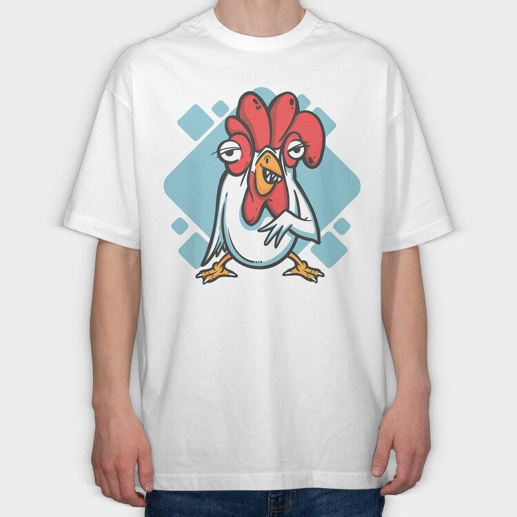 Chicken Teeth, Tricou Oversize Barbati (Unisex)