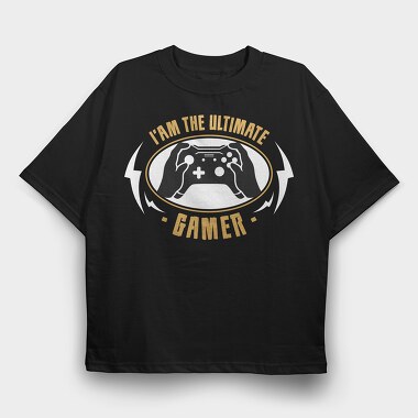 Gamers Ultimate Controller, Tricou Oversize Barbati (Unisex)