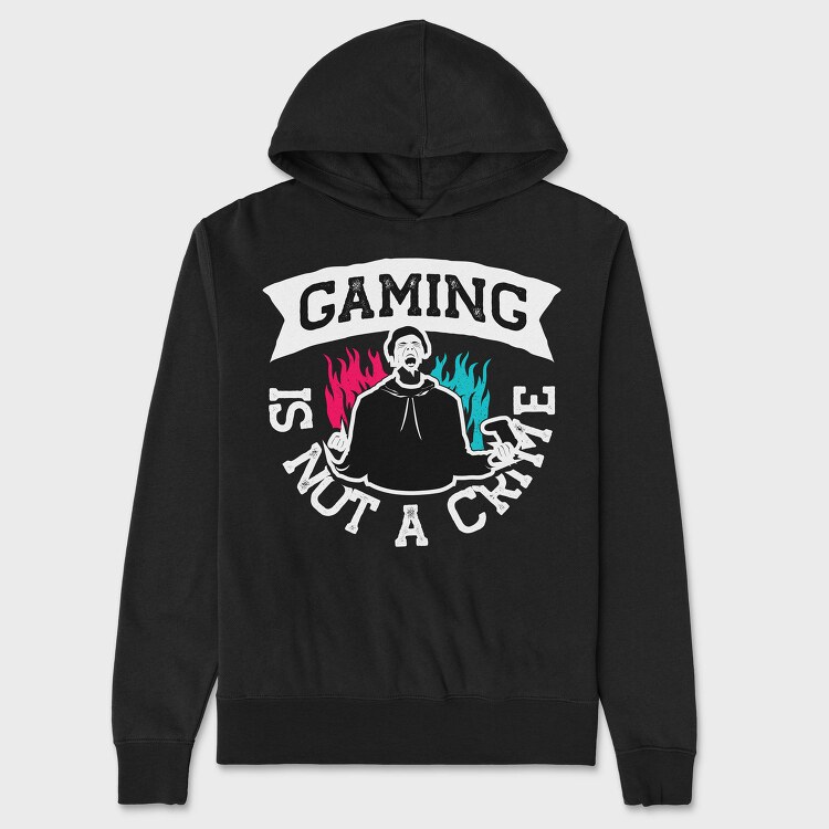 Gaming Flames, Hanorac Oversize Barbati (Unisex)