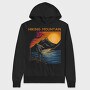 Hiking Mountain Sunset, Hanorac Oversize Barbati (Unisex)