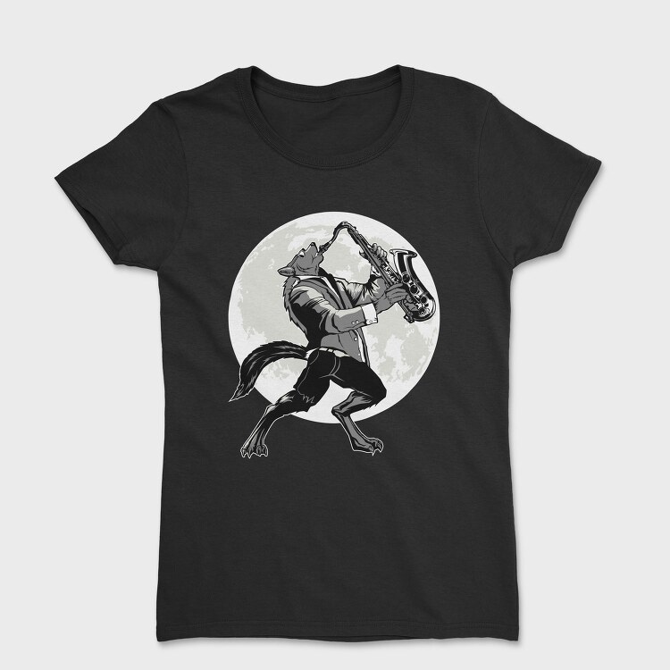 Howling Saxophone Wolf, Tricou Femei