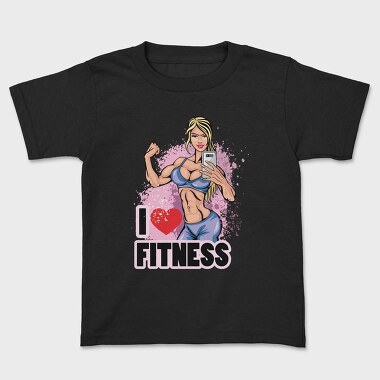 I Love Fitness Selfie, Tricou Copii