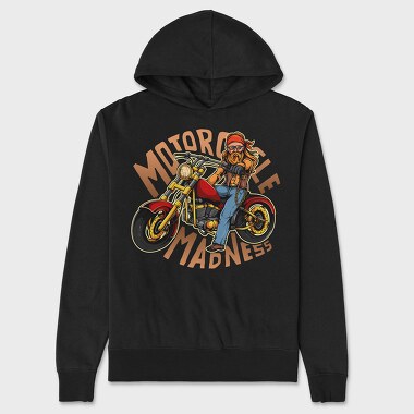 Motorcycle Madness, Hanorac Oversize Barbati (Unisex)