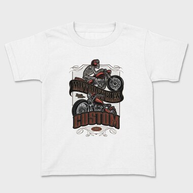Motorcycle Skeleton Custom, Tricou Copii