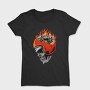 Motorcycle Skull Fire, Tricou Femei
