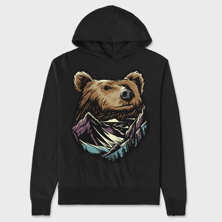 Mountain Bear, Hanorac Oversize Barbati (Unisex)
