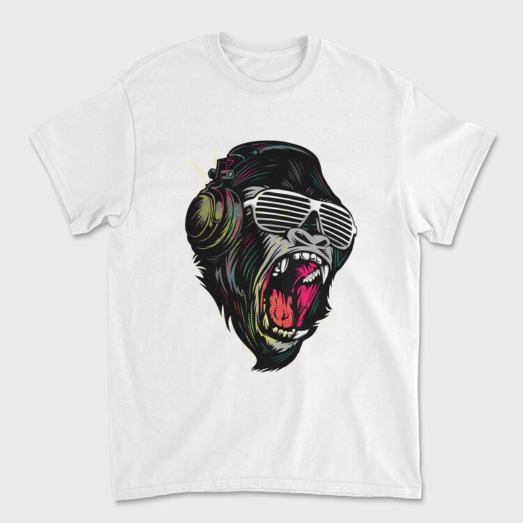Neon Gorilla Howl, Tricou Barbati (Unisex)