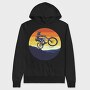 Mountain Bike Sunset, Hanorac Oversize Barbati (Unisex)