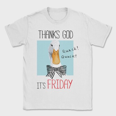 Duck Quack Friday, Tricou Barbati (Unisex)