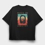 Music On World Off Headphones, Tricou Oversize Barbati (Unisex)