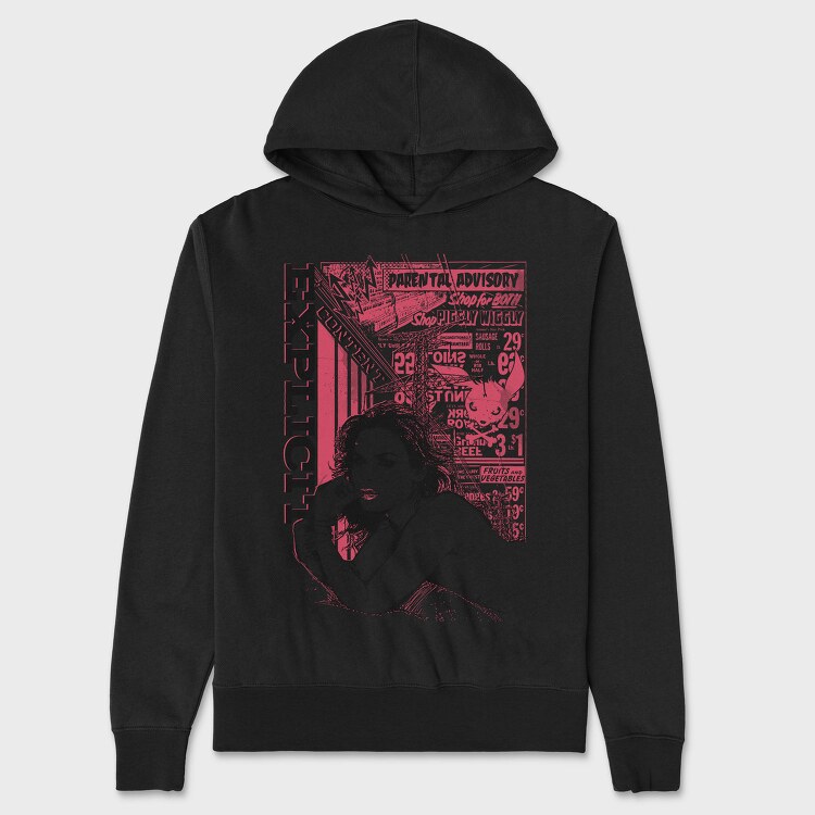Electric Girl, Hanorac Oversize Barbati (Unisex)