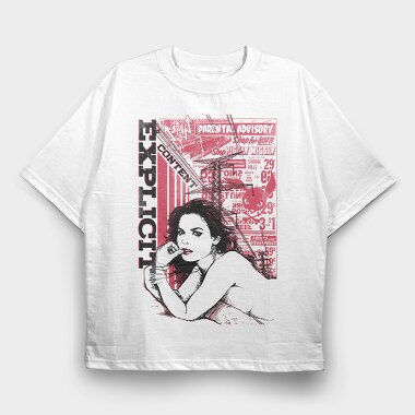 Electric Girl, Tricou Oversize Barbati (Unisex)