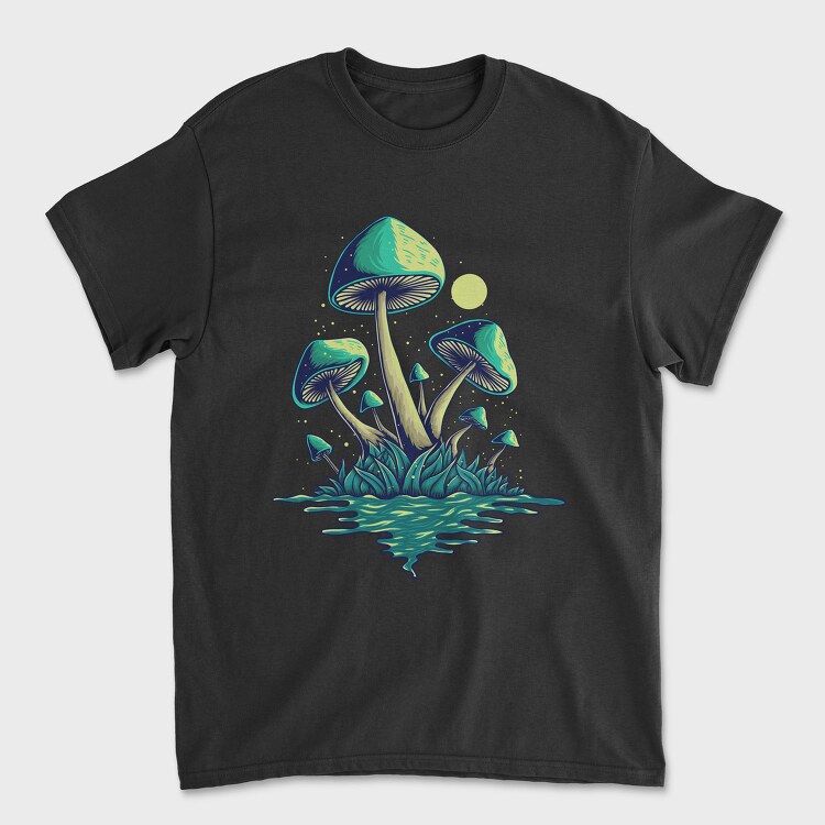 Mystic Mushroom Glow, Tricou Barbati (Unisex)