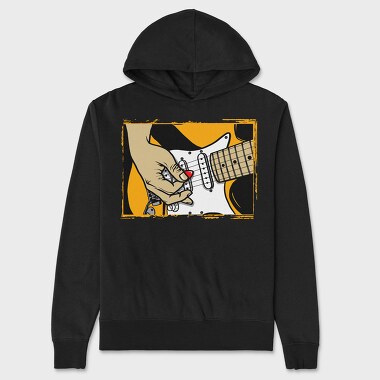 Electric Guitar Love, Hanorac Oversize Barbati (Unisex)