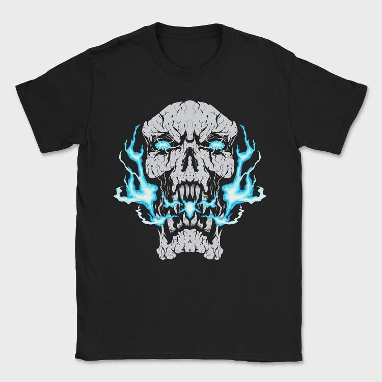 Electric Skull, Tricou Barbati (Unisex)