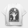 Not Today Death Hand, Tricou Oversize Barbati (Unisex)