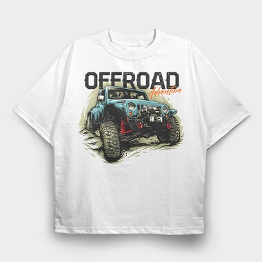 Offroad Adventure 1, Tricou Oversize Barbati (Unisex)
